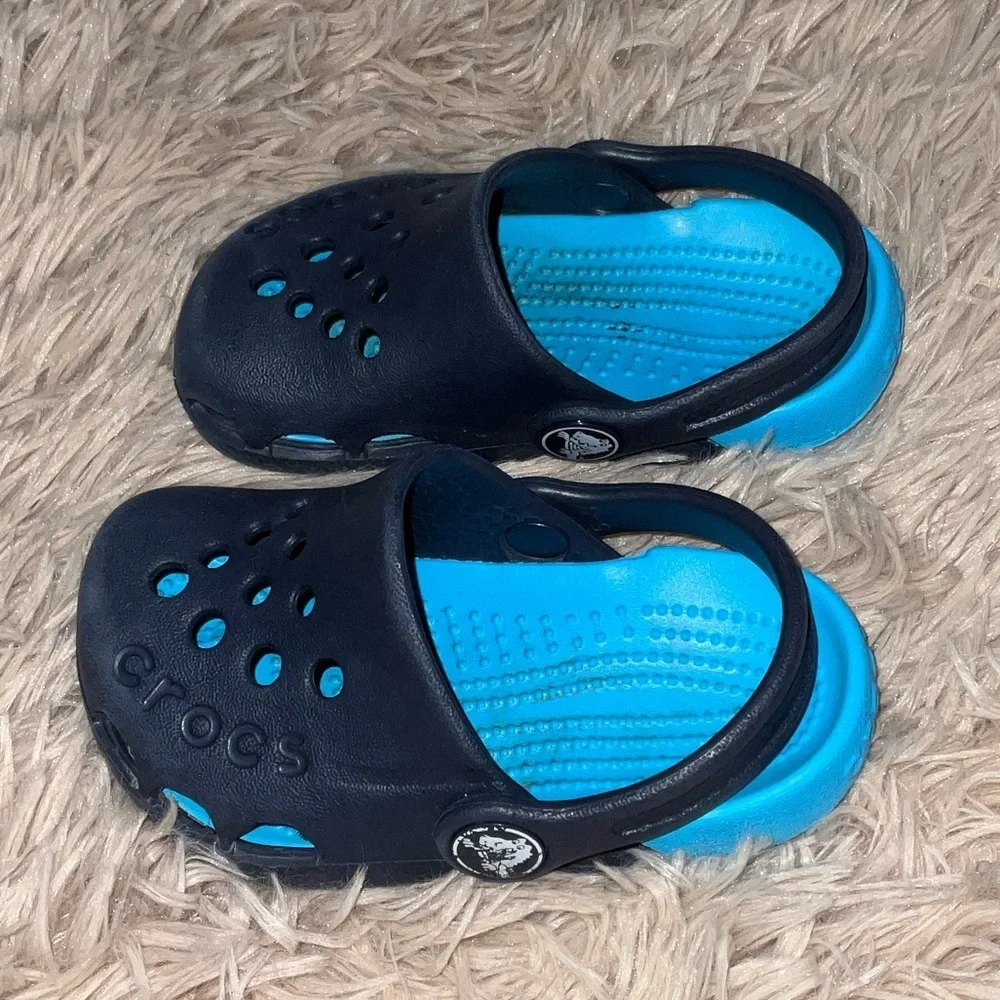 CROCS Kids Navy Blue Water Shoes